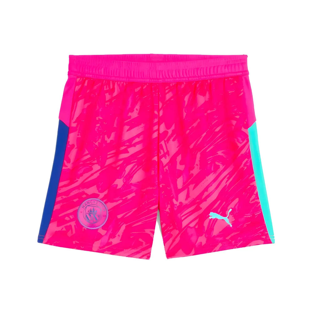 2025-2026 Man City Goalkeeper Home Shorts (Pink) - Kids_1