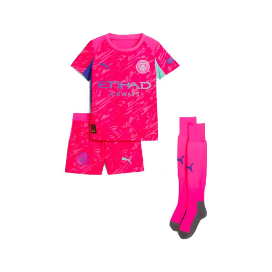 2025-2026 Man City Home Goalkeeper Mini Kit (Pink)_1