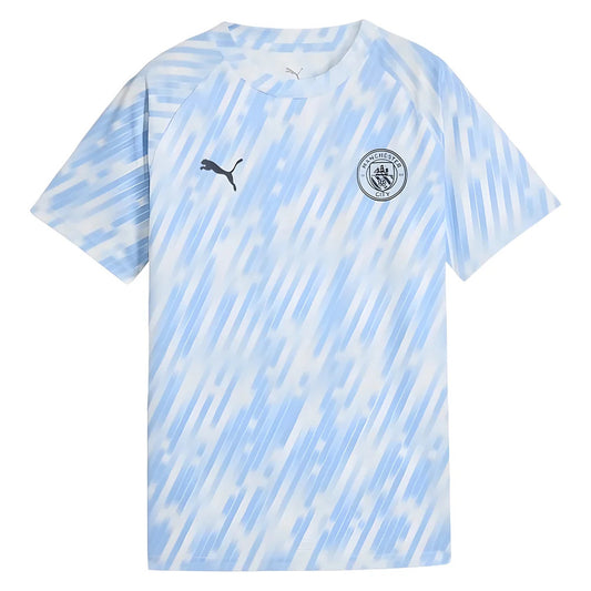 2025-2026 Man City Warm Up Jersey (Silver Sky) - Kids_1