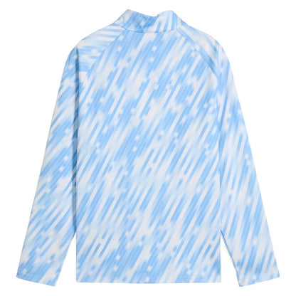 2025-2026 Man City Warm Up 1/4 Zip Top (Silver Sky) - Kids_1