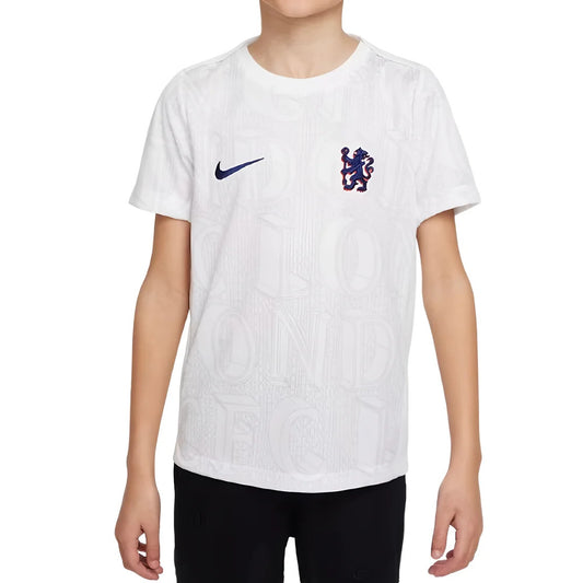 2025-2026 Chelsea Pre-Match Shirt (White) - Kids_2