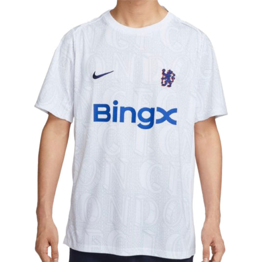 2025-2026 Chelsea Academy Pro Pre-Match Football Top (White)_3