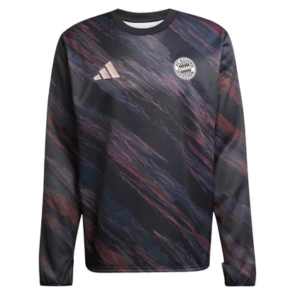 2025-2026 Bayern Munich Pre-Match Warm Top (Black)_2