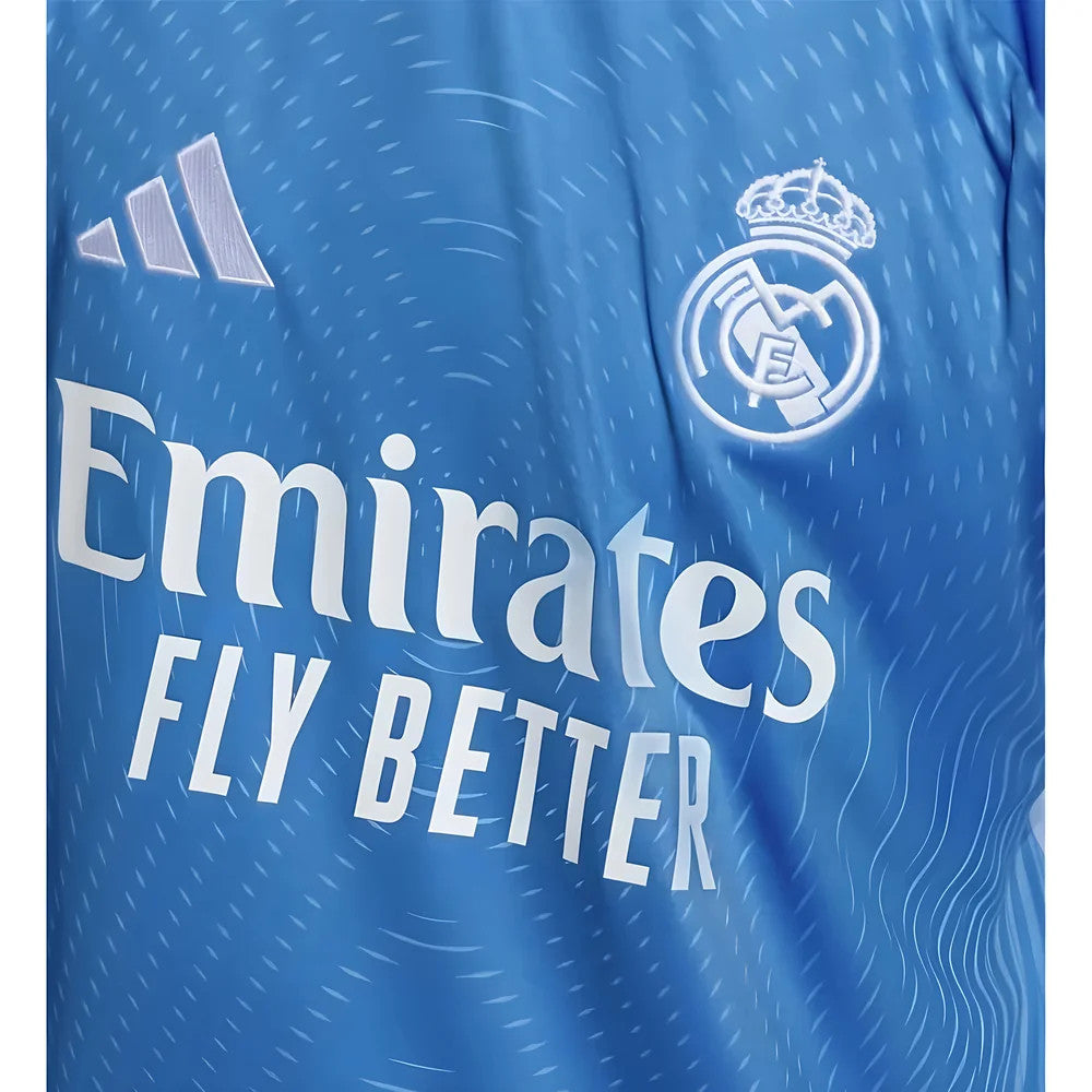 2025-2026 Real Madrid Home Goalkeeper Shirt (Blue) - Kids (Courtois 1)_5