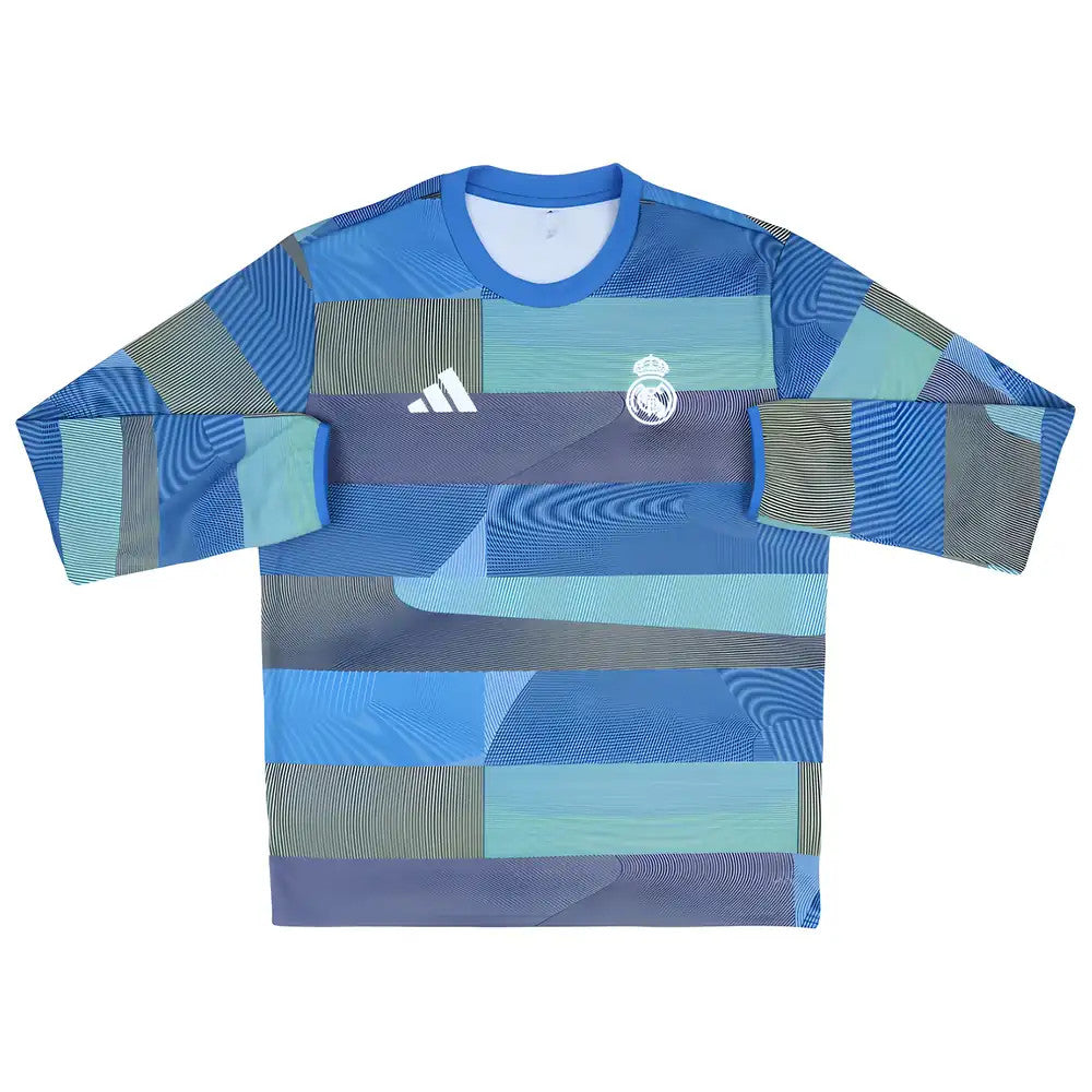 2025-2026 Real Madrid Pre Match Warm Top (Blue)_2