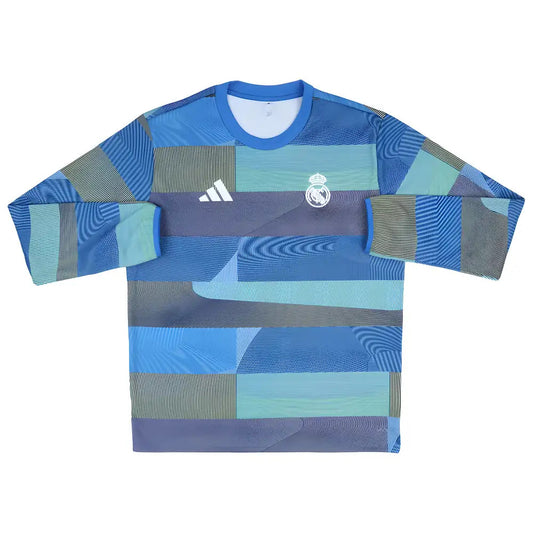 2025-2026 Real Madrid Pre Match Warm Top (Blue)_2