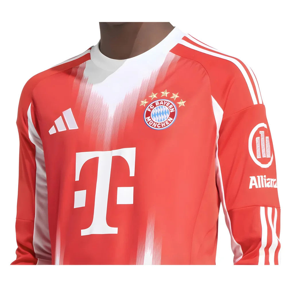 2025-2026 Bayern Munich Long Sleeve Home Shirt_3