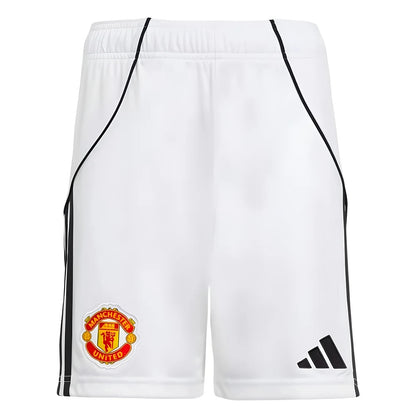 2025-2026 Man Utd Home Shorts (White) - Kids_1