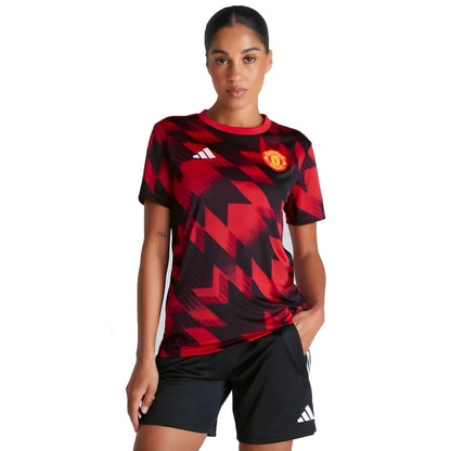 2025-2026 Man Utd Pre-Match Shirt (Red) - Womens_1