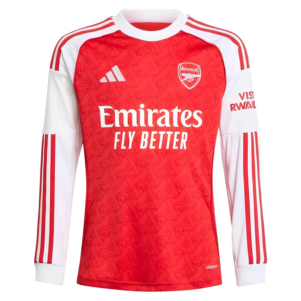 2025-2026 Arsenal Long Sleeve Home Shirt (Kids)_2