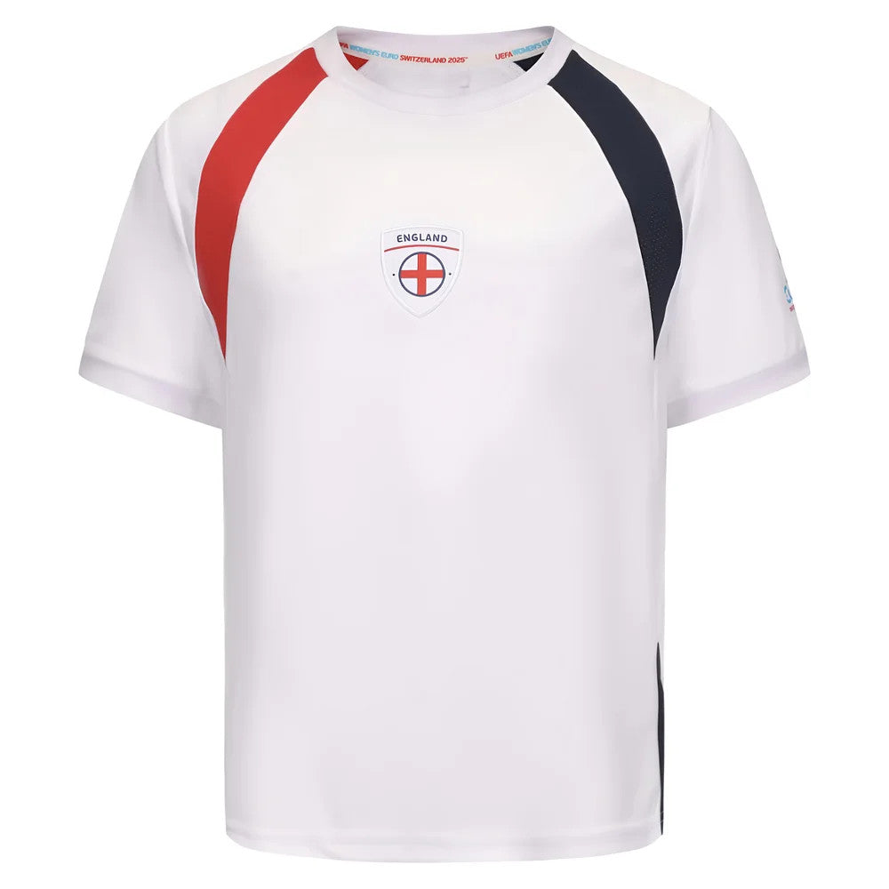 2025 England WEC Poly T-Shirt (White) - Kids_2