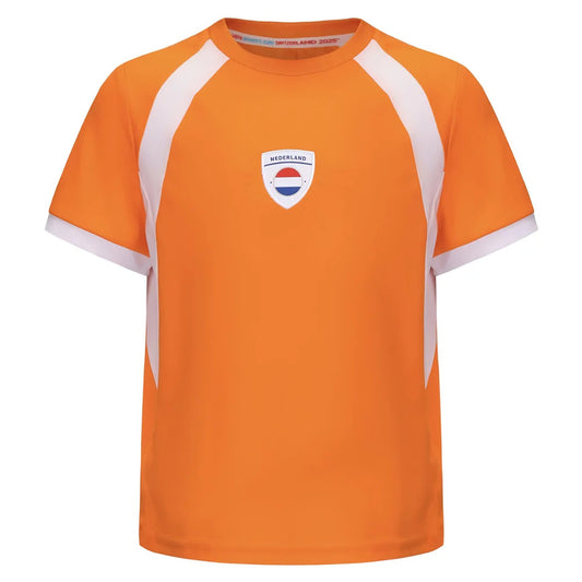 2025 Netherlands WEC Poly T-shirt (Orange) - Kids_2