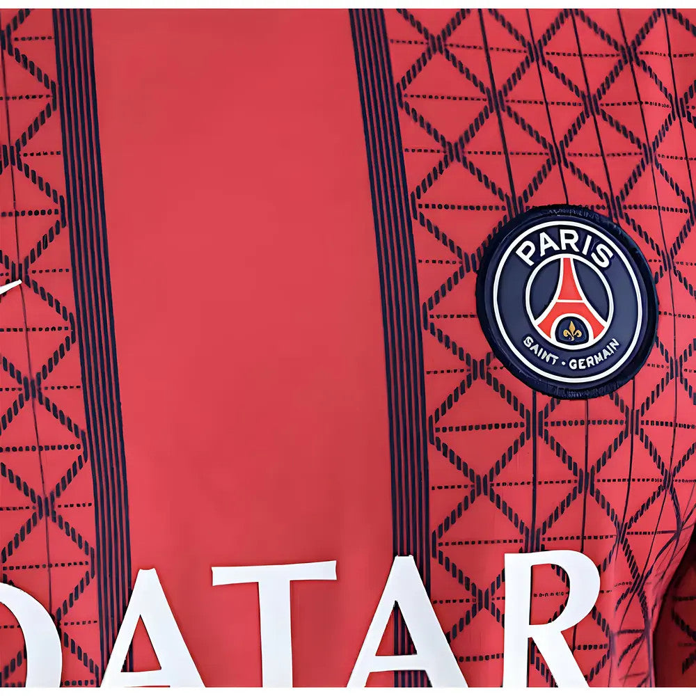 2025-2026 PSG Academy Pro Away Pre Match Shirt (Red)_2