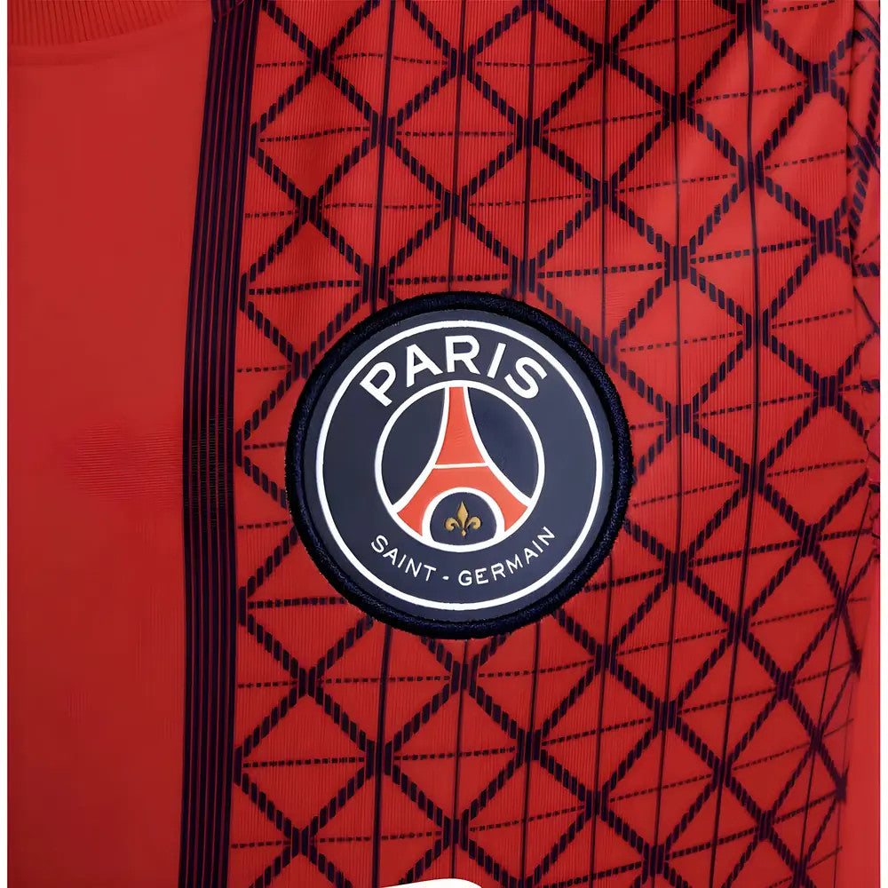 2025-2026 PSG Academy Pro Away Pre Match Shirt (Red) - Kids_2