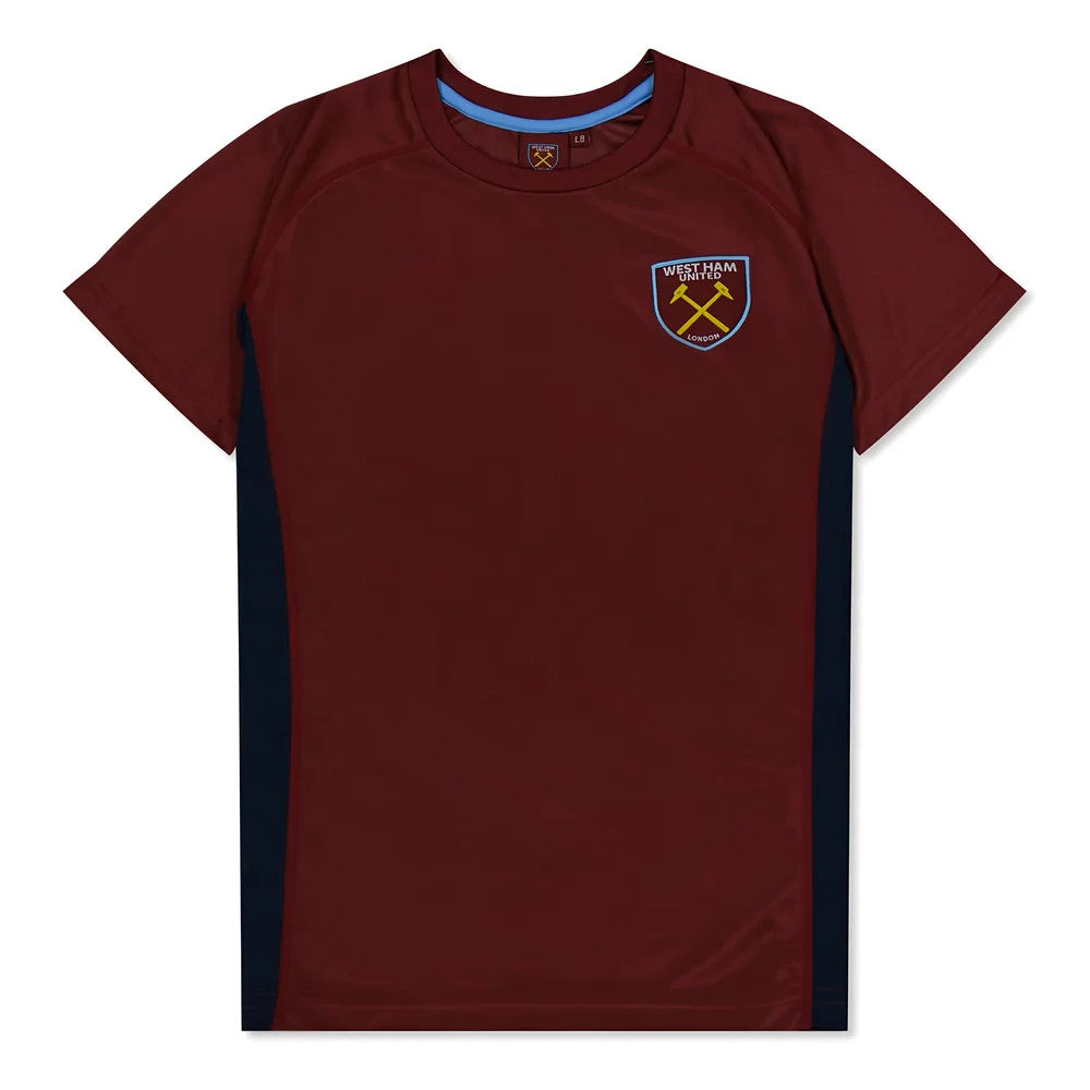 West Ham United Poly T-Shirt (Claret/Blue) - Kids_0