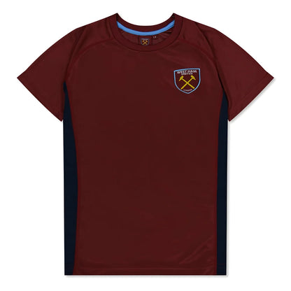 West Ham United Poly T-Shirt (Claret/Blue) - Kids_0