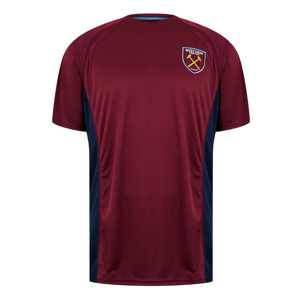 West Ham United Poly T-Shirt (Claret/Blue)_0