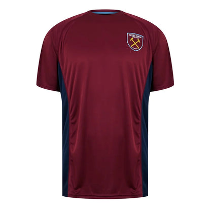 West Ham United Poly T-Shirt (Claret/Blue)_0