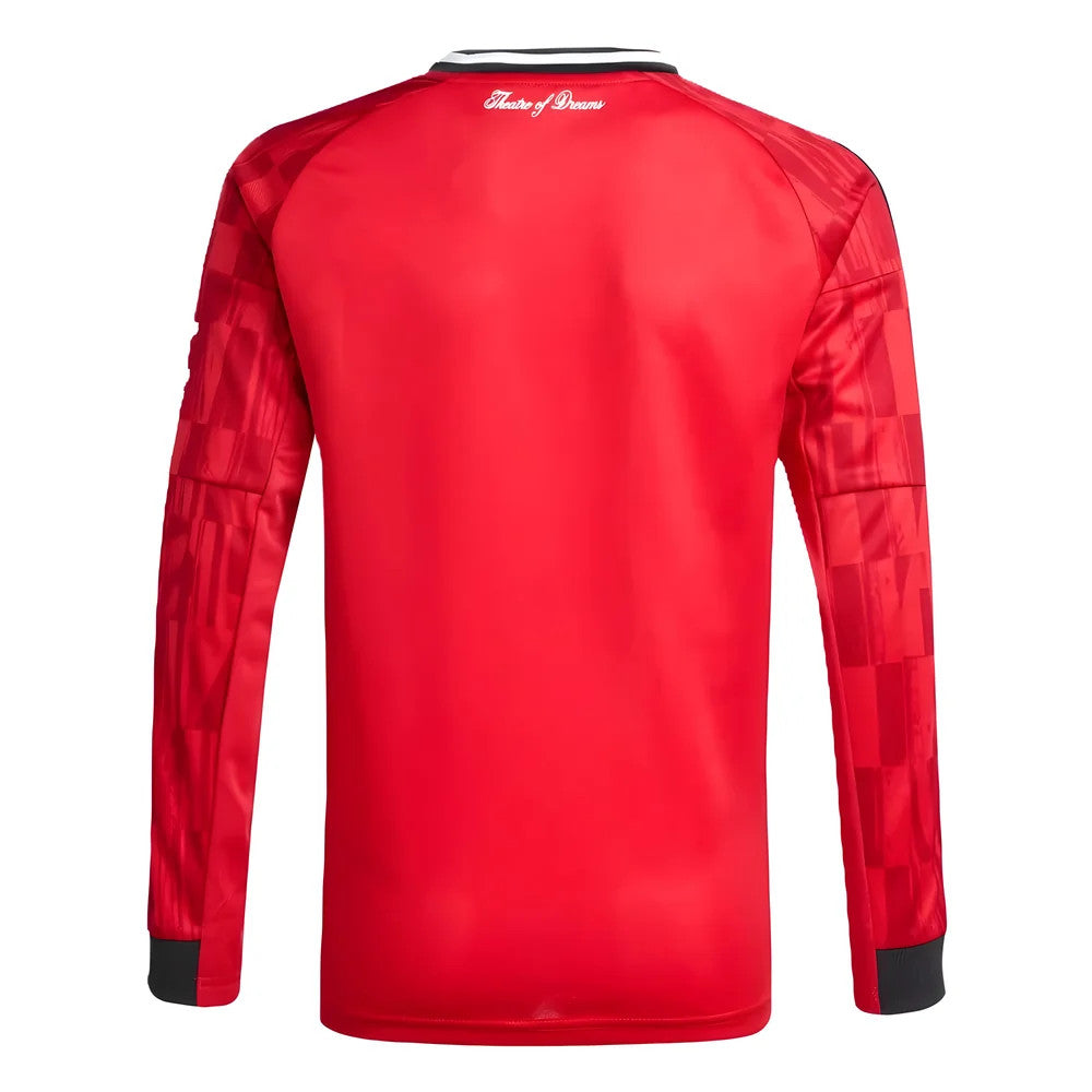 2025-2026 Man Utd Long Sleeve Home Shirt (Kids) (Beckham 7)_3