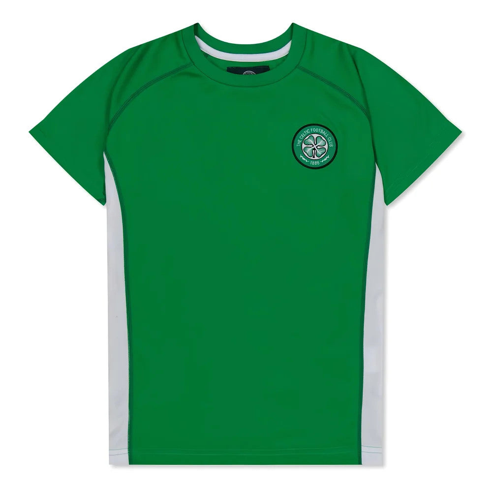 Celtic Poly T-shirt (Green/White) - Kids_1