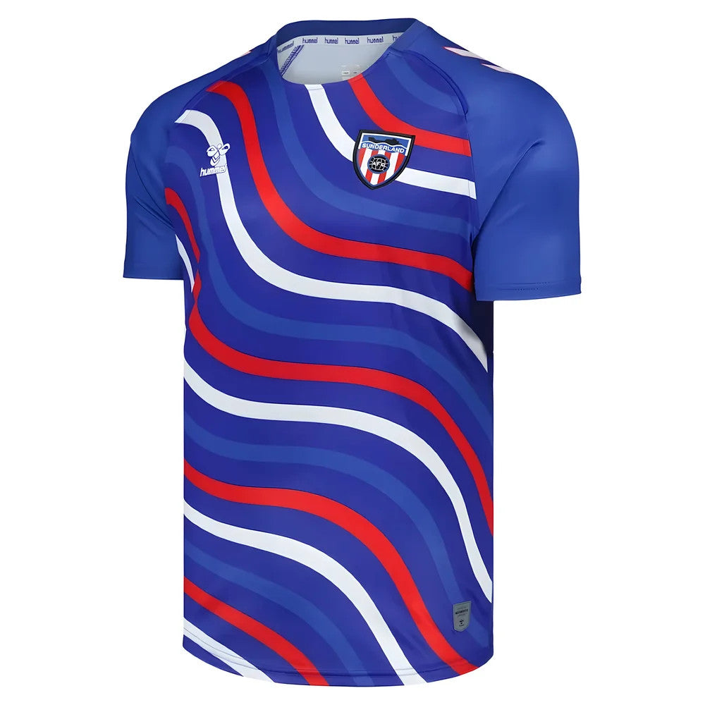 2025-2026 Sunderland Away Pre-Match Jersey (Blue) - Kids_1