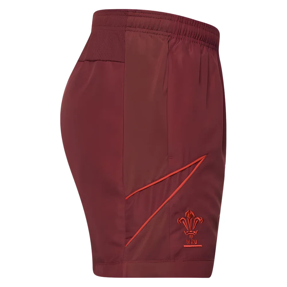2025-2026 Wales Rugby Travel Bermuda Shorts (Deep Red)_3