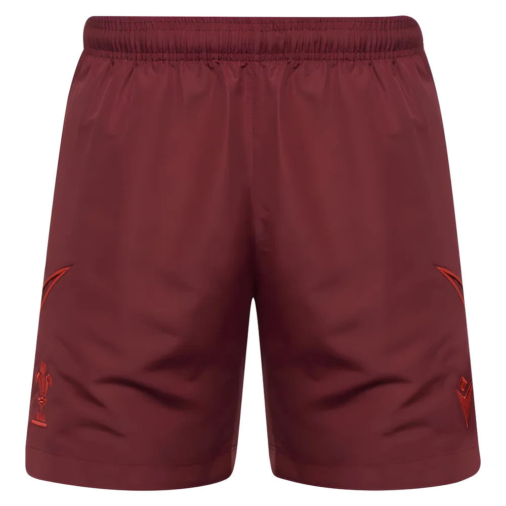 2025-2026 Wales Rugby Travel Bermuda Shorts (Deep Red)_3
