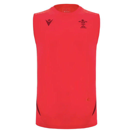2025-2026 Wales Rugby Training Sleeveless Shirt (Red)_3