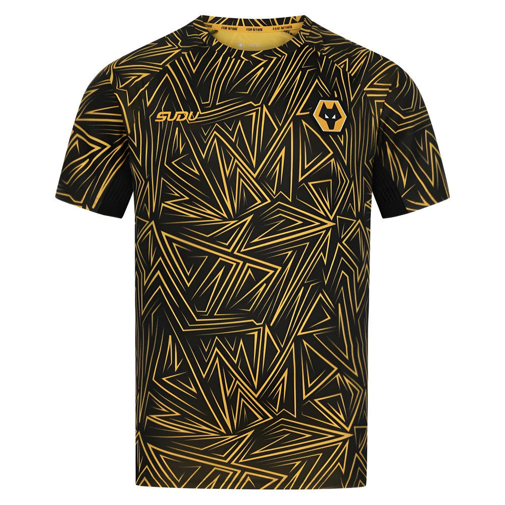 2025-2026 Wolves Home Pre-Match Shirt (Black)_3