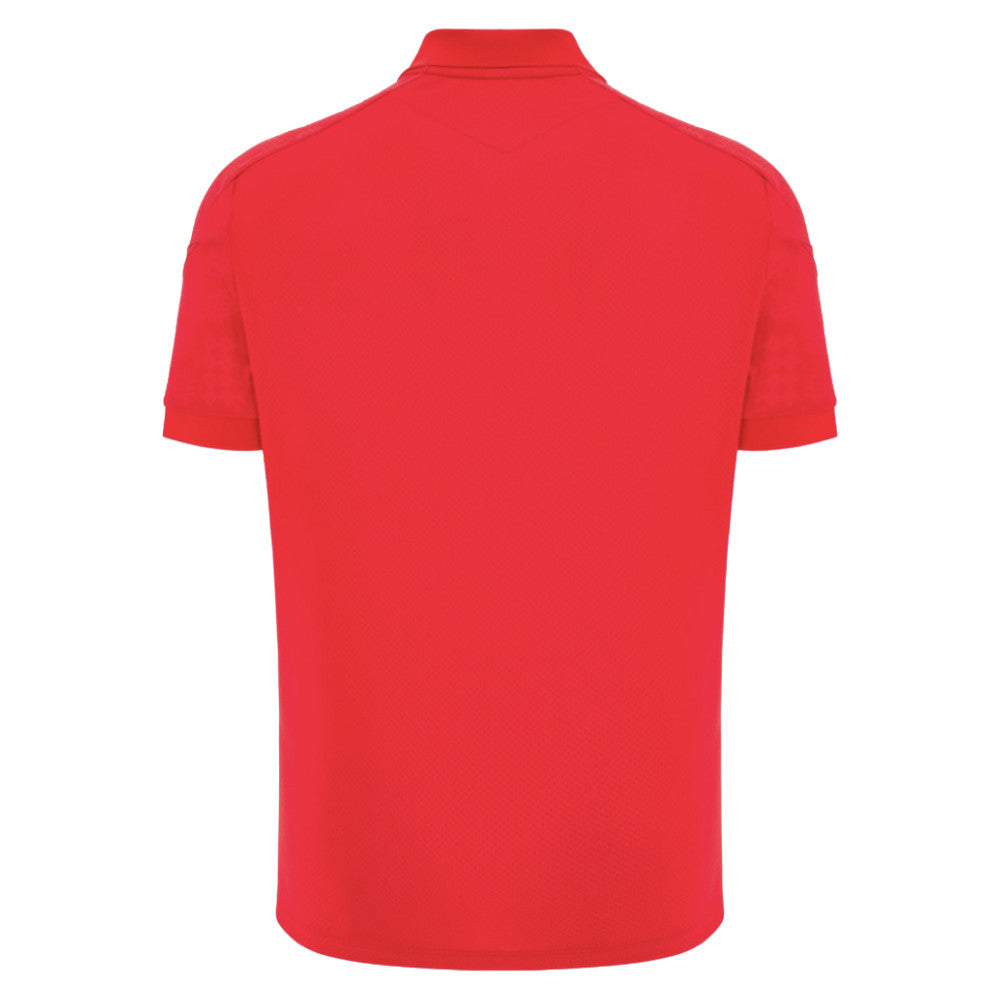 2025-2026 Wales WRU Rugby Travel Poly Polo Shirt (Red)_2