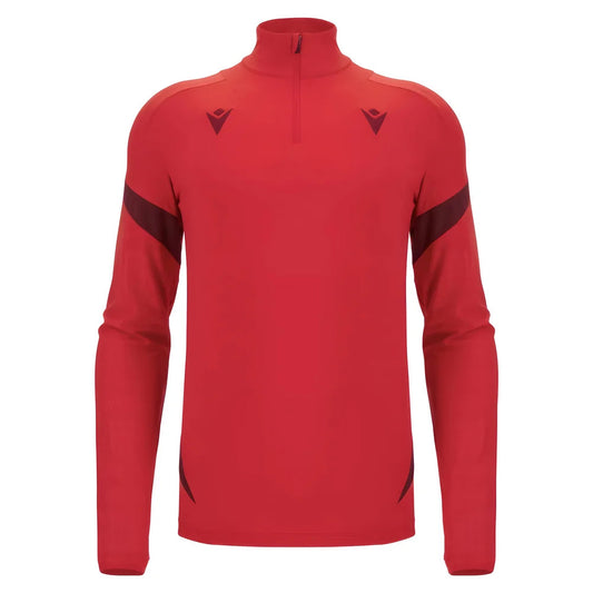 2025-2026 Wales WRU Training Player Quarter Zip Top (Red)_3