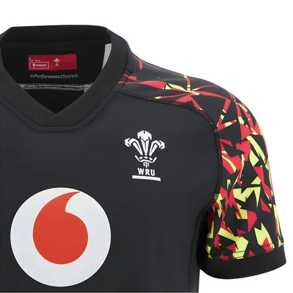 2025-2026 Wales WRU Rugby Training Jersey (Black)_3
