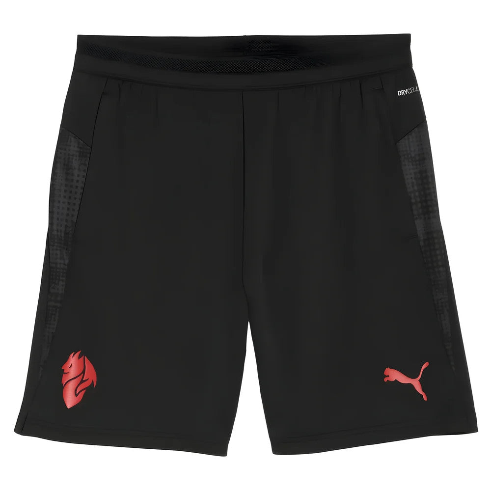 2025-2026 AC Milan Training Shorts w/pockets (Black)_1