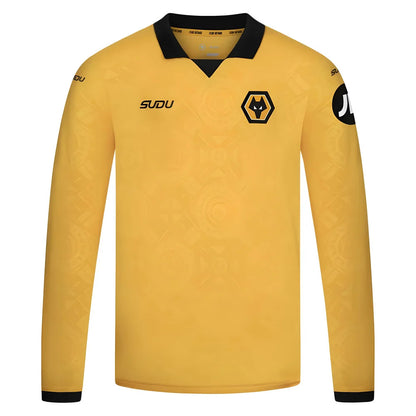 2025-2026 Wolves Long Sleeve Home Shirt - Kids_3