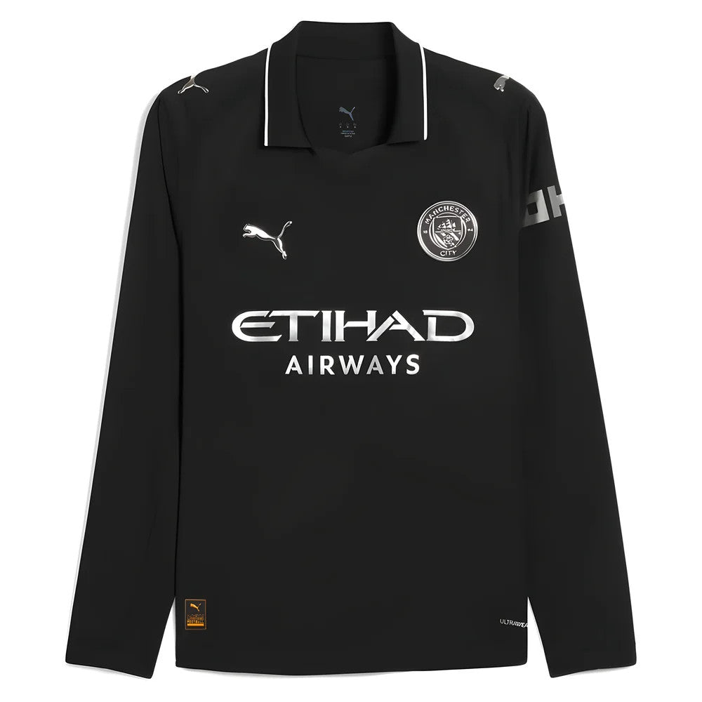 2025-2026 Man City Authentic Long Sleeve Away Shirt_1