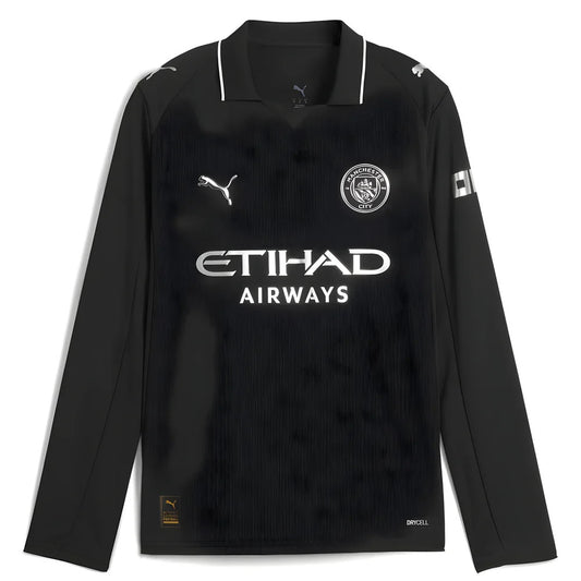 2025-2026 Man City Long Sleeve Away Shirt (Kids)_1