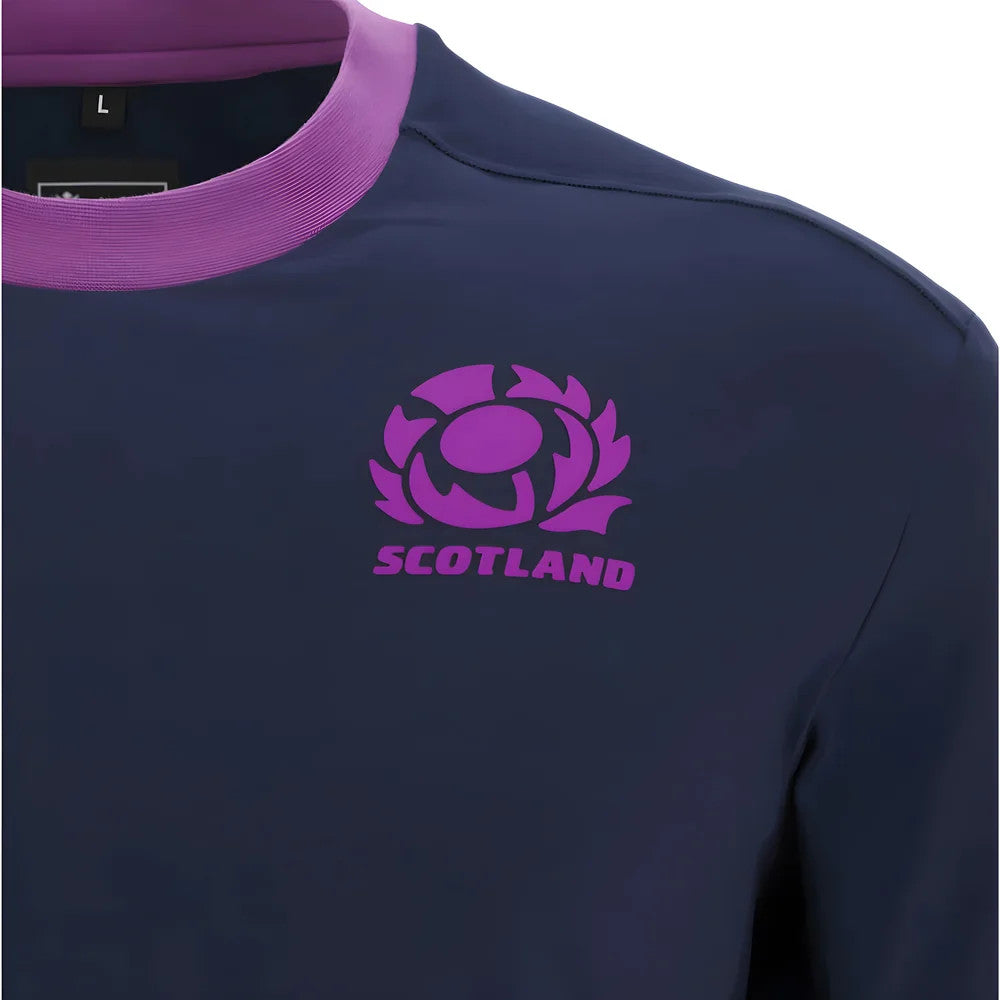 2025-2026 Scotland Rugby Ath Cotton Tee (Navy)_3