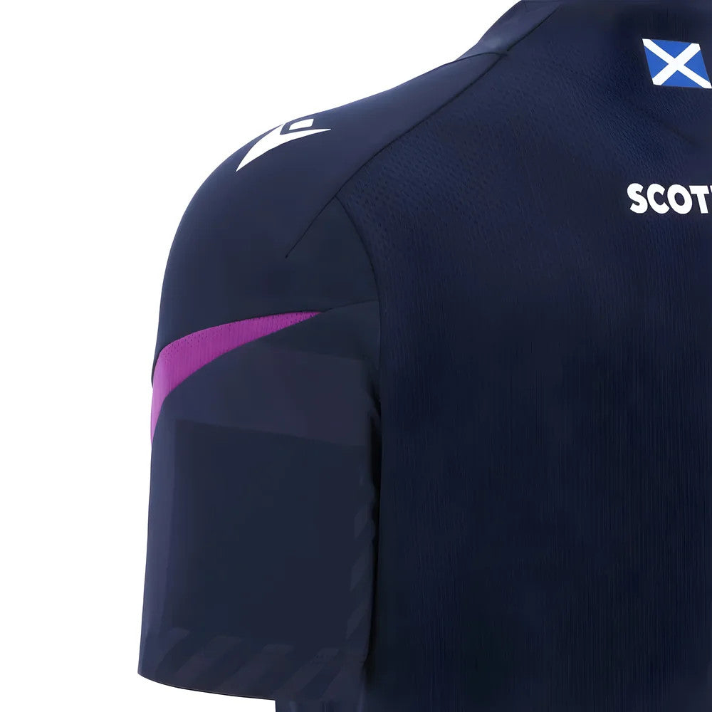 2025-2026 Scotland Rugby Training Poly Shirt (Navy) - Kids_3