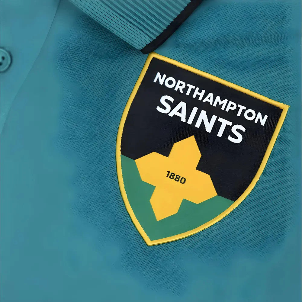 2025-2026 Northampton Saints Cotton Polo Shirt (Green)_2