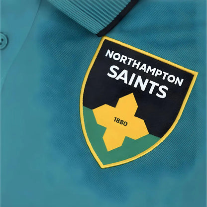 2025-2026 Northampton Saints Cotton Polo Shirt (Green)_2