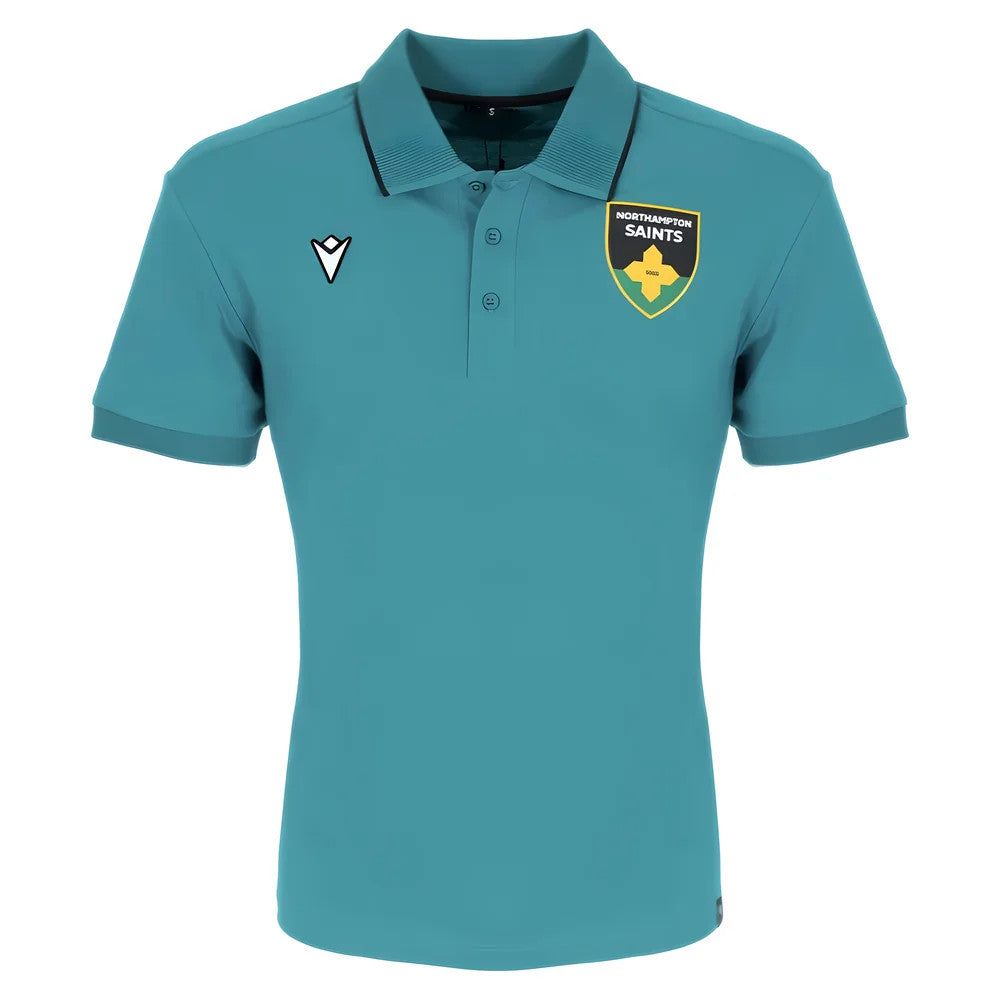 2025-2026 Northampton Saints Cotton Polo Shirt (Green)_2