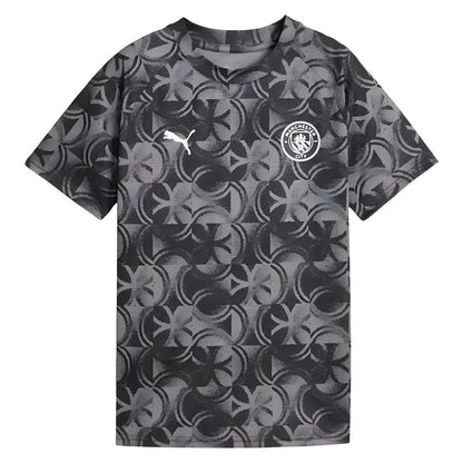 2025-2026 Man City Warm Up Jersey (Black) - Kids_1