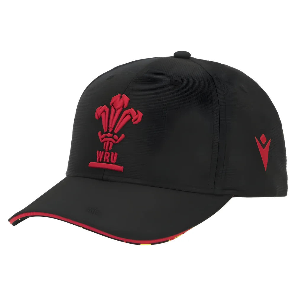 2025-2026 Wales WRU Custom Cap Curved Visor (Black)_3