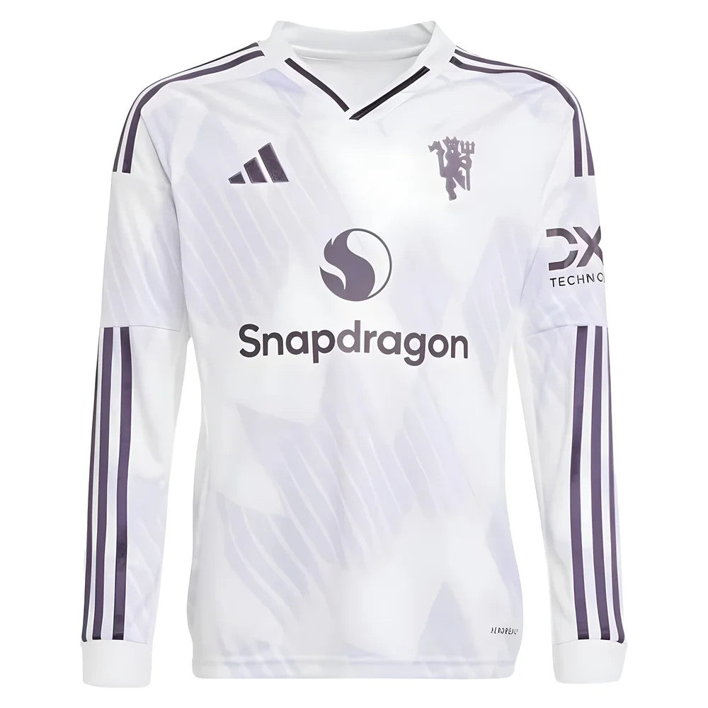 2025-2026 Man Utd Long Sleeve Away Shirt (Kids)_1