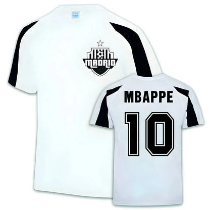Kylian Mbappe Real Madrid Sports Training Jersey (White)_0