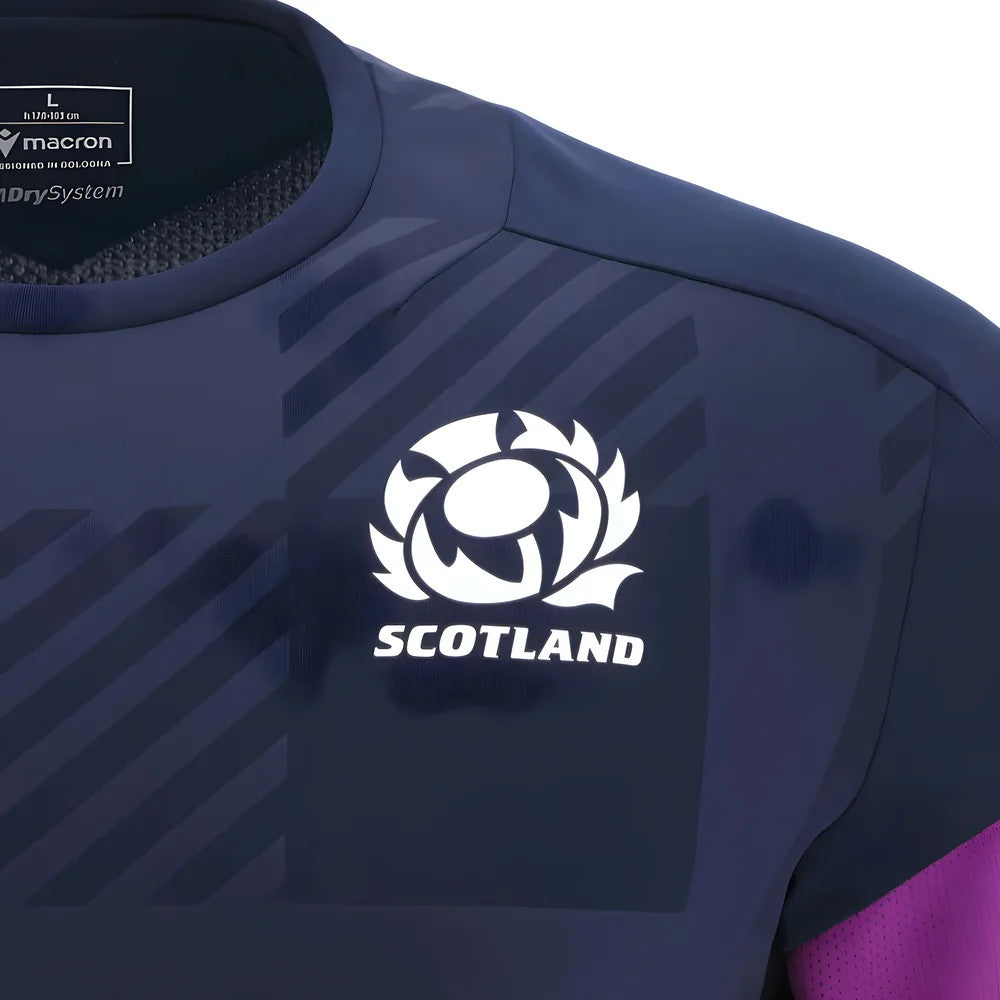 2025-2026 Scotland Rugby Training Poly Shirt (Navy)_2