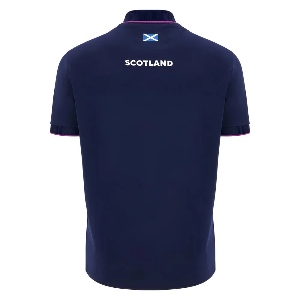 2025-2026 Scotland Rugby Ath Polo Piquet Shirt (Navy)_2