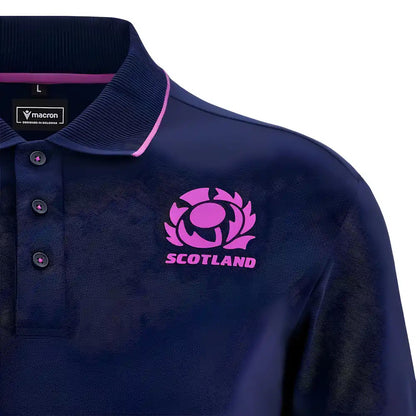 2025-2026 Scotland Rugby Ath Polo Piquet Shirt (Navy)_2