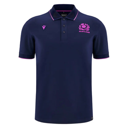 2025-2026 Scotland Rugby Ath Polo Piquet Shirt (Navy)_2