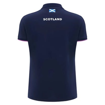 2025-2026 Scotland Rugby Travel Polo Shirt (Navy) - Womens_2